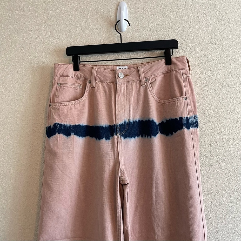 Urban Outfitters BDG Pink Tie-Dye Puddle Jeans High Rise Slouchy Women's Size 32 - Picture 6 of 12